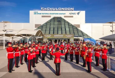 MIlitary band in DSEI 2025